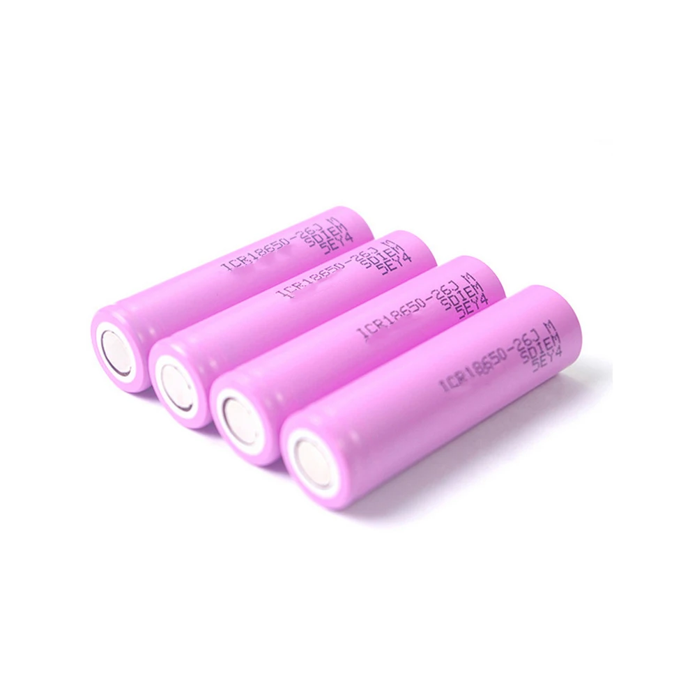 

10pcs NEW 18650 Battery For Samsung 3.7V Rechargeable battery ICR18650-26JM 2600mah DIY lithium-ion batteries