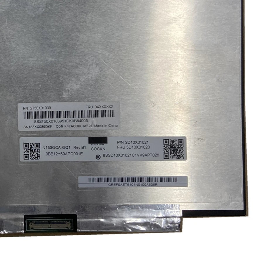 

N133GCA-GQ1 Rev B1 B133QAN02.0 QHD 2560x1600 Laptop 13.3 inch LCD LED Screen Panel IPS Matrix