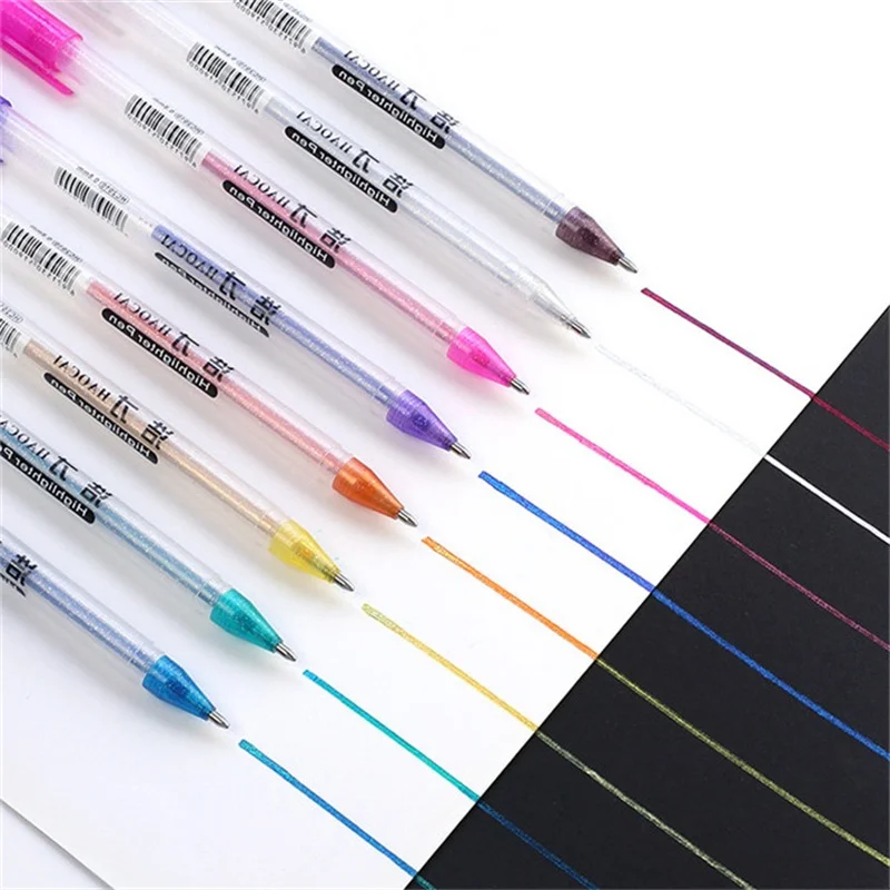 キラキラ蛍光ペンペイントマーカー、アーティストアート描画、グラフィティマークペン、オフィス学用品、学生文房具、ライティングツール、1個