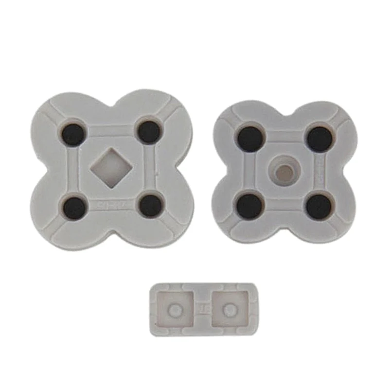 Almofada de Borracha Condutora para NDSL e NDS Lite Substituição Silicone Pad Botões de Membrana Contatos Junta Repair Kit, 1 Set