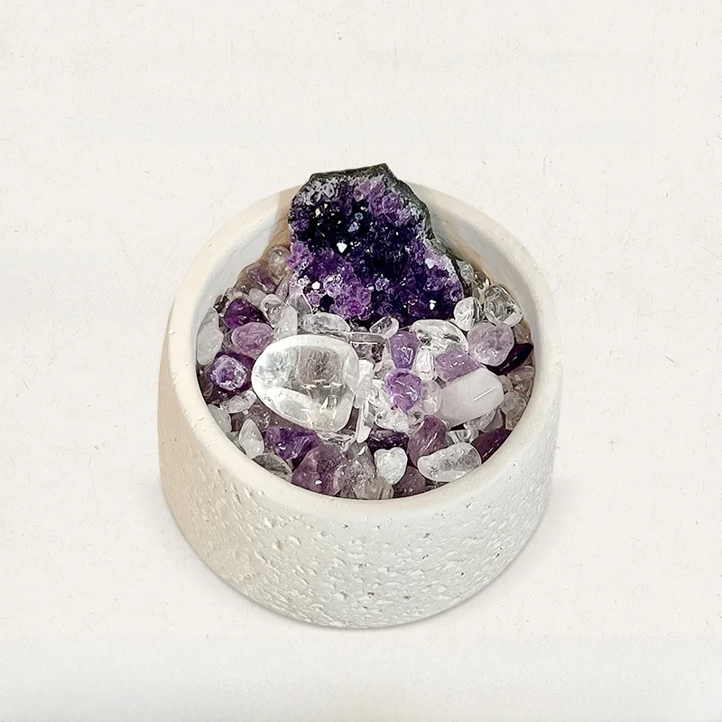 

Кристалл «Лунный свет» и «Морская фиолетовая пыль»: Декор для офисного стола, привлекающий богатство, оригинальный художественный дизайн