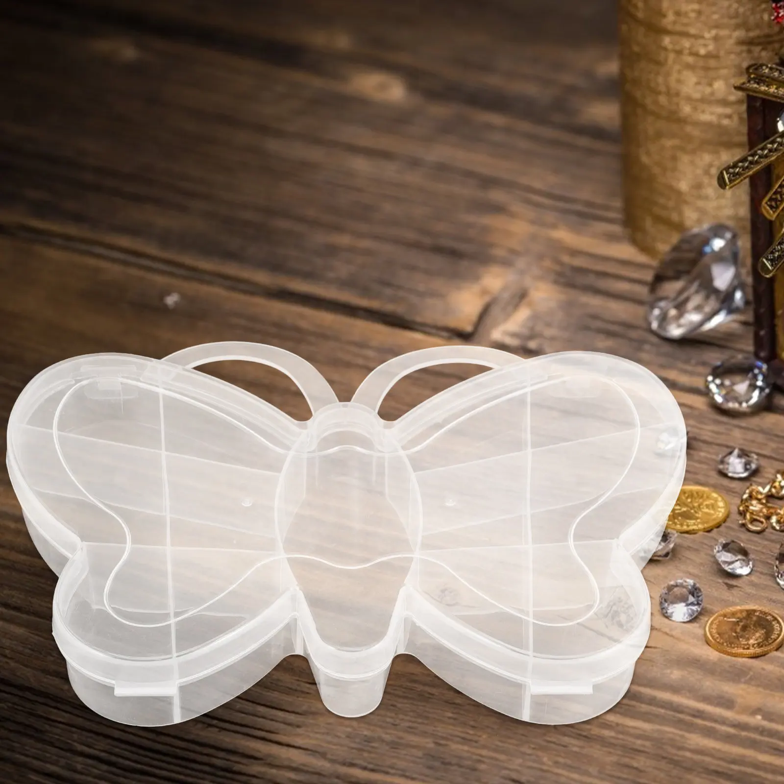 

3Pcs Transparent Bead Storage Boxes Organizer Storage Holders Mini Sundries Organizer Case for Jewelry Craft Components