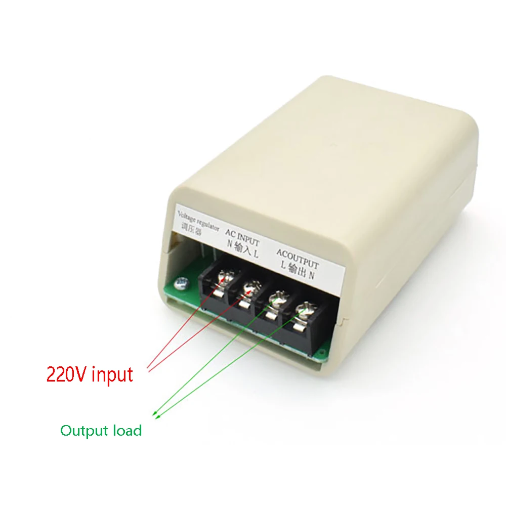 Imagem -03 - Controlador de Velocidade do Motor Regulador de Tensão Dimmer Led Dimmer Dimmer Termostato Fonte de Alimentação ac 220 v 4000w