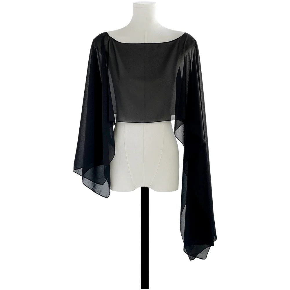 Polyester Evening Shawl for Women with Fashion-Forward Design Elements Suitable for Formal Evening Wear and Event Coverage