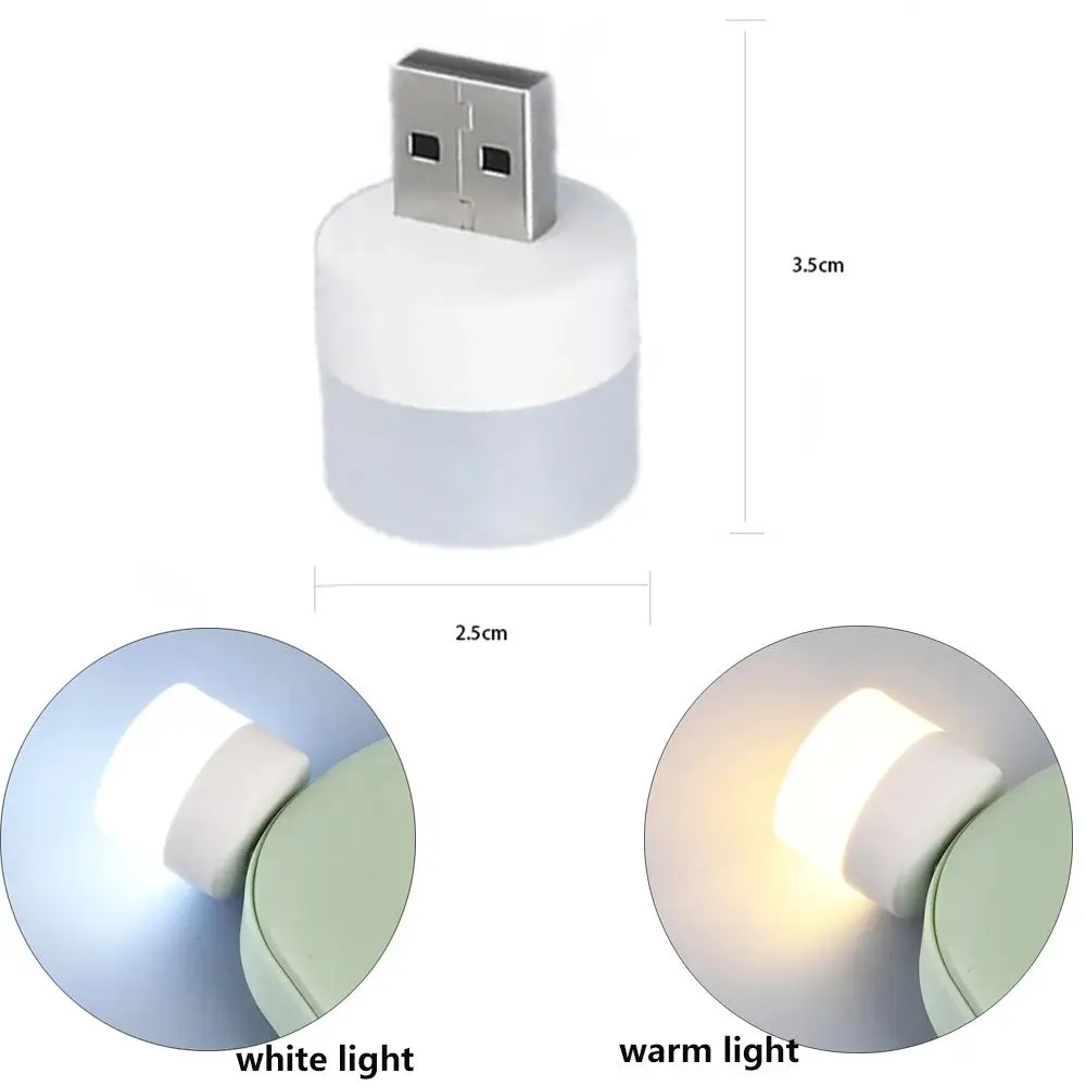 Outdoor Mobile Power LED Lamp Portable Ultra Low Power Pocket Card Lamp Night Light Mini USB Light