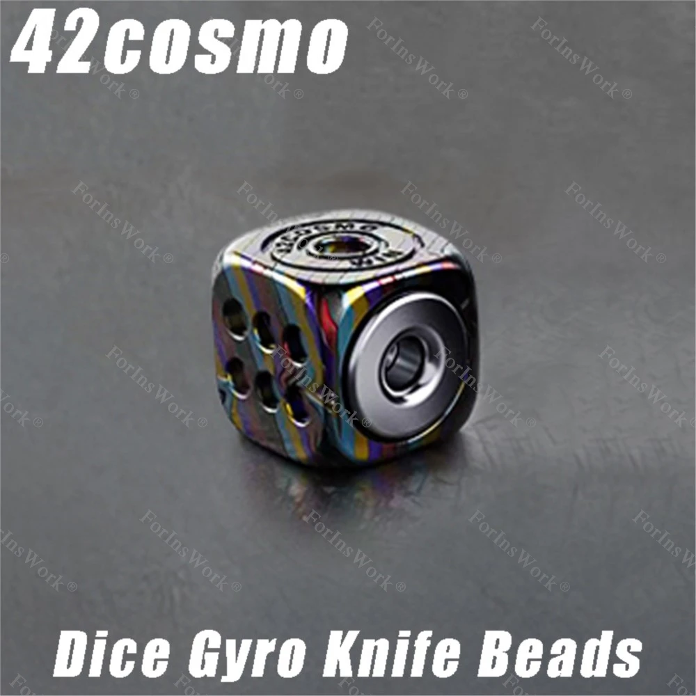 Autismo Accesorios42COSMO النرد الدوران سكين الخرز الإجهاد اللعب اليد سبينر أدوات اللعب الرائعة