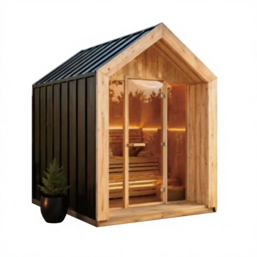 Modern Outdoor Sauna Cabin Luxury Wooden Sauna House with Electric Sauna Heater OEM Supplier
