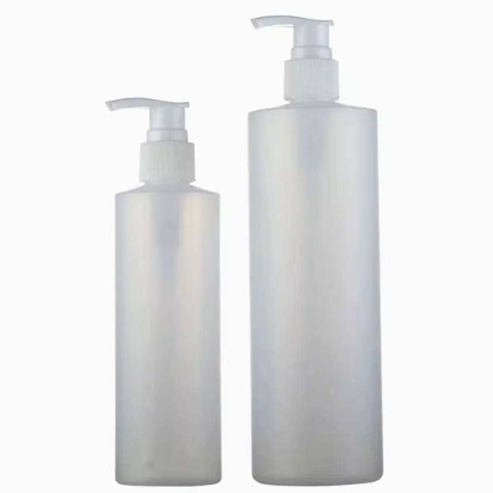 100/200/120ml/250/500ml 2/4/8oz plastic soft natural-color HDPE cylinder round bottle with Trigger Sprayers treatment lock pump - Detail 1