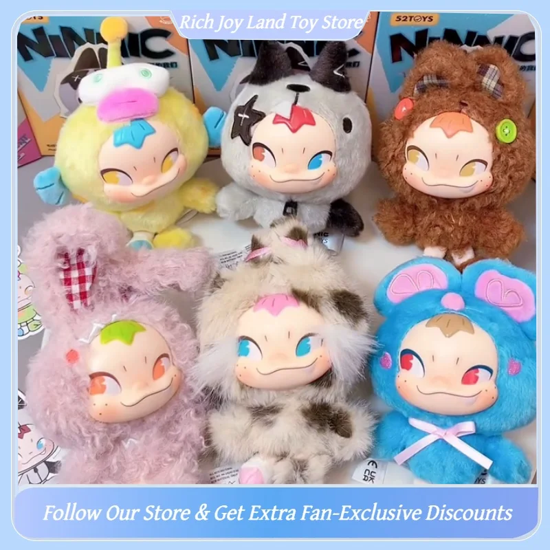 

Original Ninnic Different Us Series Blind Box Cute Keychian Vinly Face Doll Trendy Toy Bag Charm Desktop Ornament Birthday Gift