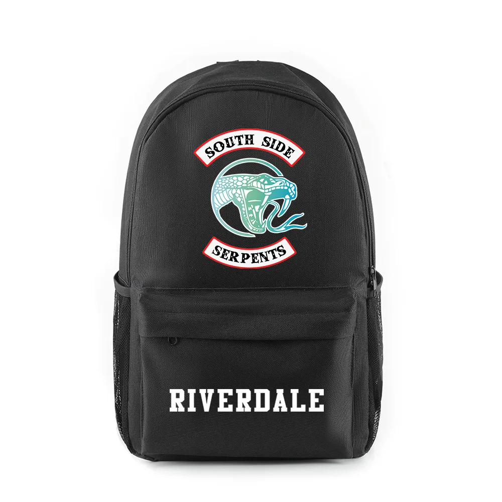 Zaini per notebook di lusso popolari South Side Serpent Riverdale Stagione 5 Borse da scuola Stampa Zaini per laptop impermeabili Oxford