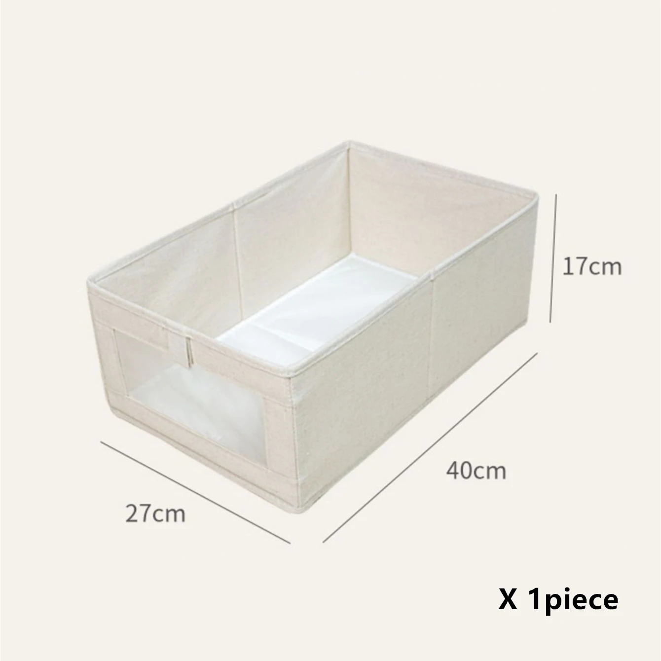 Foldable clothing sorting box;visual window wardrobe organizing basket;Large underwear storage box;Drawer organizing storage box