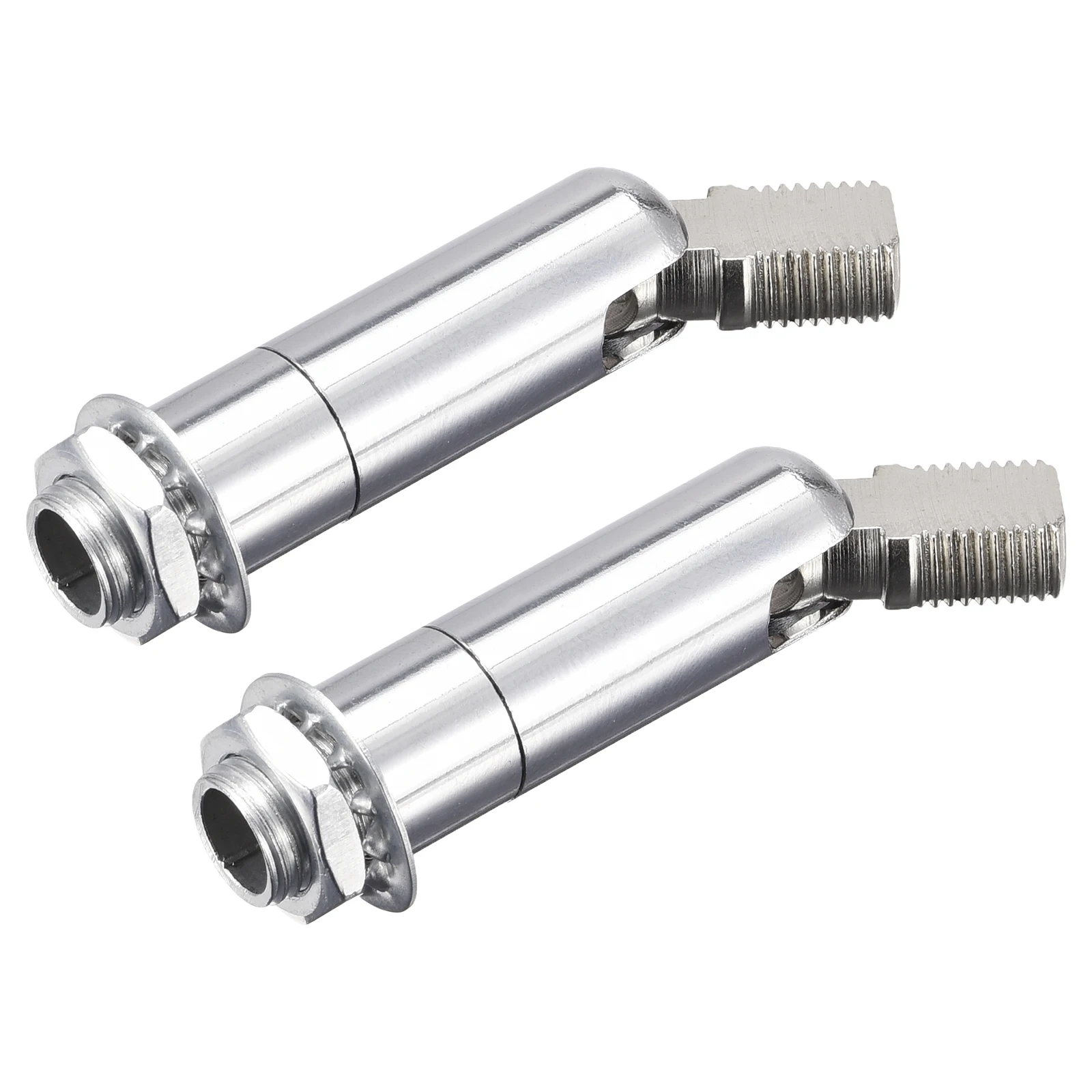 

2Pcs Sloped Ceiling Adapter 180/355 Degree Swivel for Chandelier Ceiling Pendant Light Chrome Color Sloped Ceiling Light Adapter