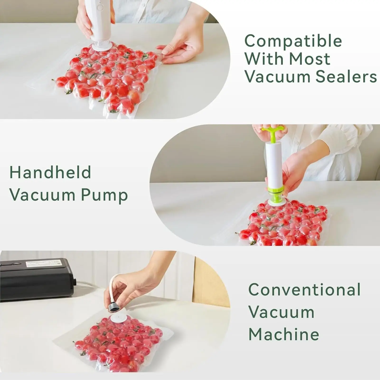 Vacuum Storage Bags For Food Leak Proof Double Zipper Container Sous Vide Vacuum Food Bags For Meat Chicken Seafood Vegetables