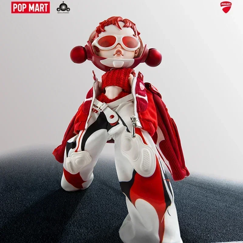 

POP MART SKULLPANDA X DUCATI 1/6 Scale Mystery Action Figure - Blind Random Box Toy Ornament for Girls Gift