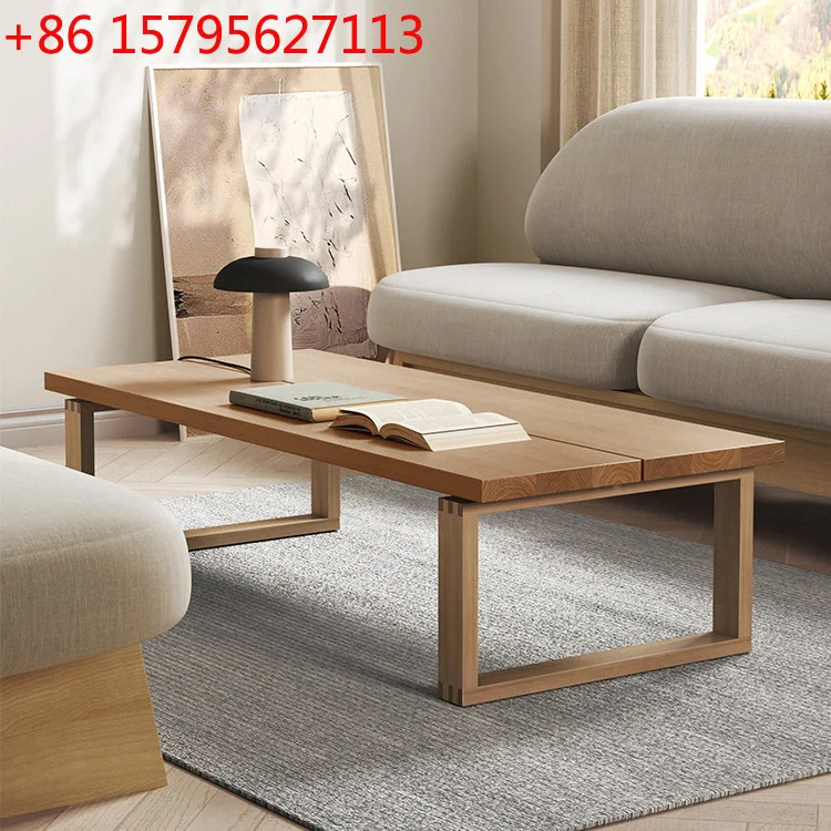 

Журнальный столик Mobien из массива ясеня, в стиле балконного столика из бревна, для дома и гостиной, простой и модный, прямоугольный столик-бантам