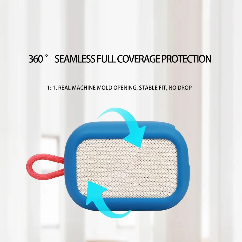 Silicone Protective Case Anti-scratch Dustproof Carrying Case Shockproof Anti-fall for SoundCore Select 4 Go