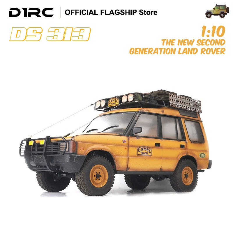 D1RC nuova 2a generazione simula il metallo Chasis 313mm interasse 1:10 Camel Trophy Land Rover Discovery RC telecomando per auto crar