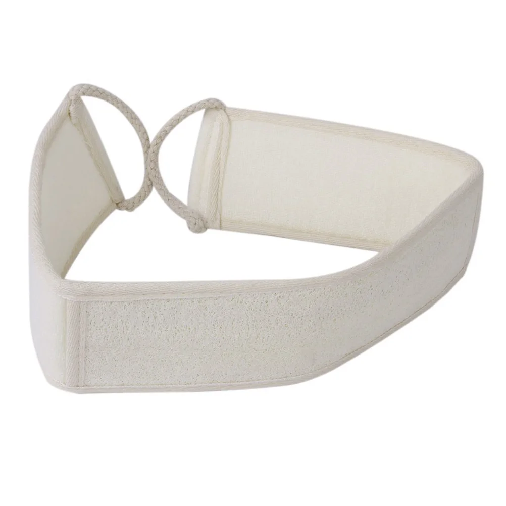 

Loofah Shower Back Strap Scrubber Beige 70x8cm Exfoliating Bath Strap for Scrubbing Cleansing Shoulder Lower Back