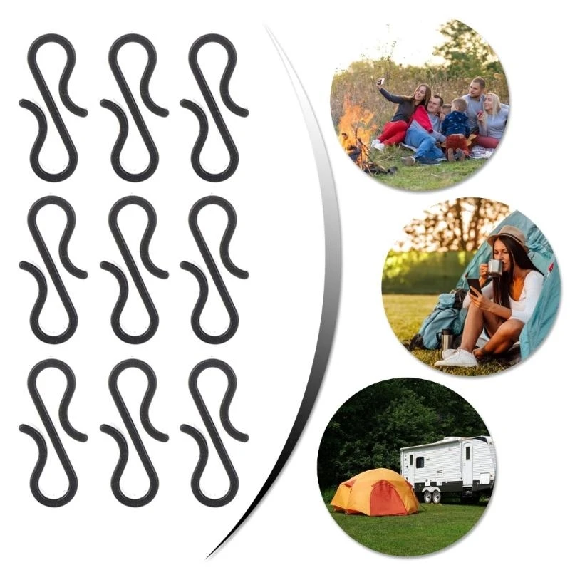 10/50Pcs Christmas Light Clips Plastic Gutter Hook for Christmas Decoration