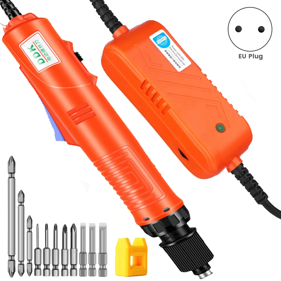 

DC Power 220V Straight Electronic Screwdriver Bits Set Adjustable Speed Industrial Grade In-line Torque Screwdriver Power Tool