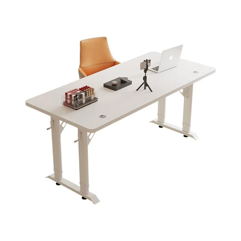 Computer desk Lifting workbench Household table Mobile bedroom Lifting double display desk