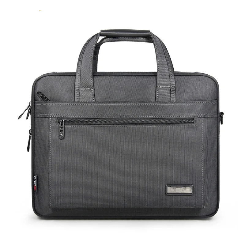 OYIXINGER High Quality Men Business Briefcase Waterproof Nylon Handbag For Man Large Capacity Shoulder Bags For 15 Inch Laptop