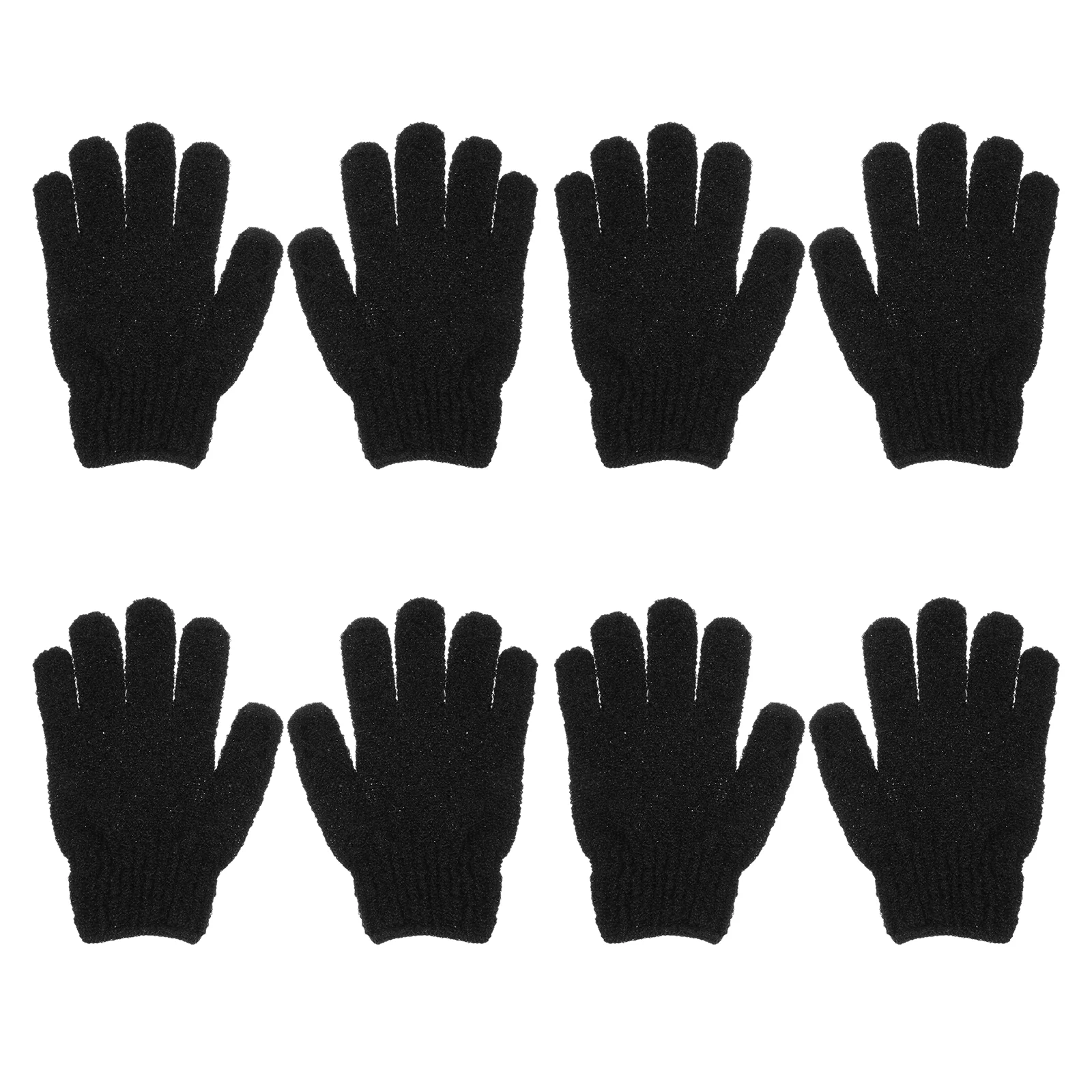 

4 Pairs Body Scrubber Body Bath Gloves Bathing Scrubbers Back Mens Shower Loufah Sponge Man for Hair