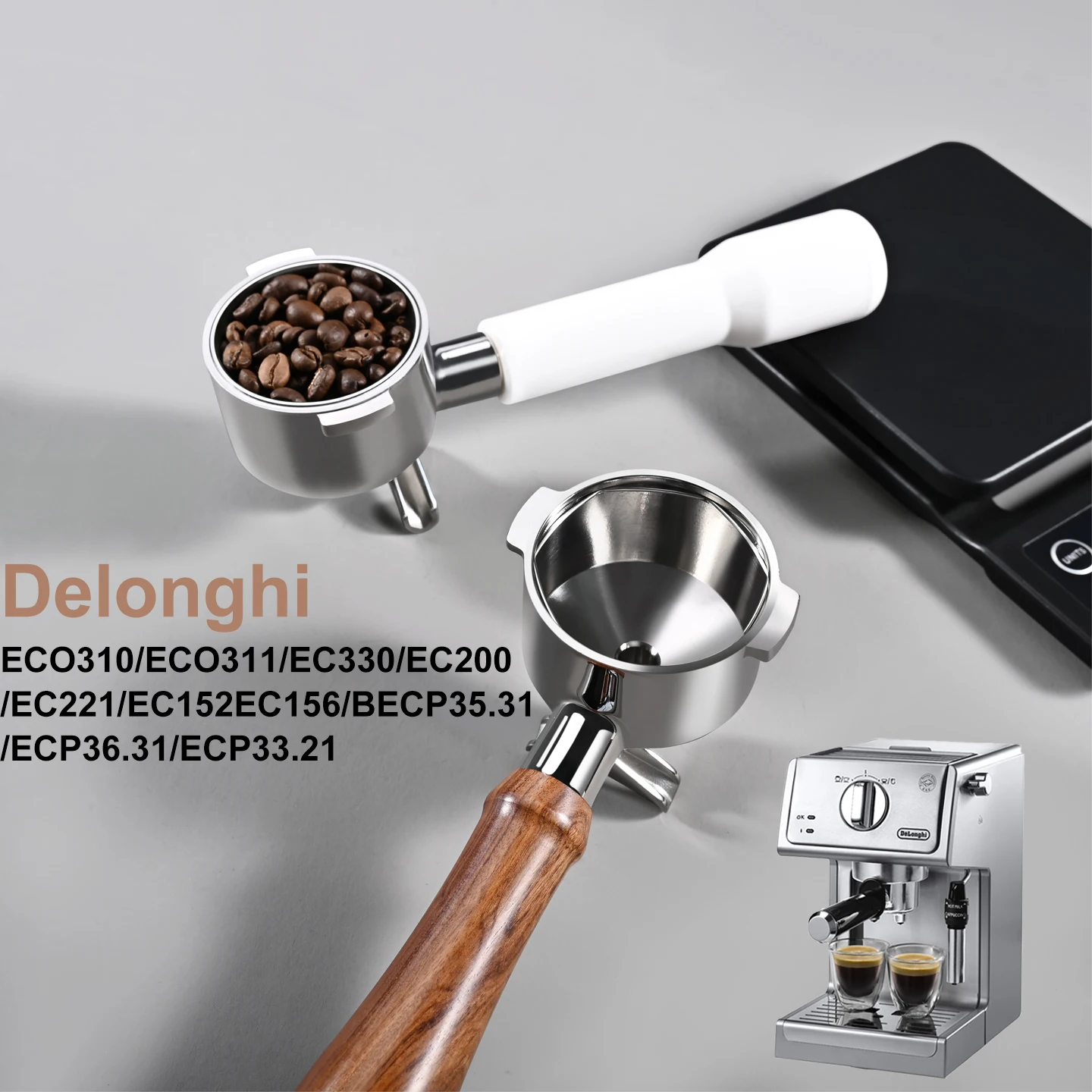 Delonghi Espresso Ecp3420 - 51MM Dubbele Uitloop Filterhouder 2 Oren