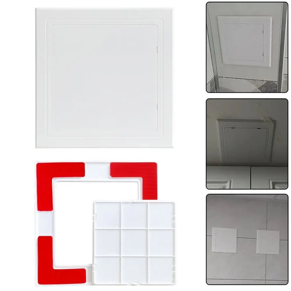 1pc Access Panel Inspection Hole ABS Access Doors Wall Ceiling White Hatch Cover Universal Plastic Push-Type Inspection Port