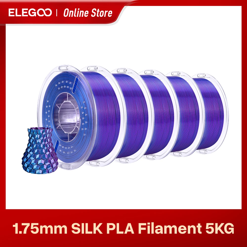 PLA Silk ELEGOO 1kg Vermelho