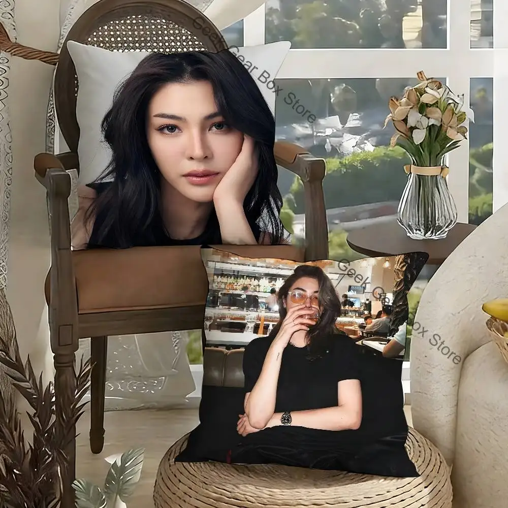 

F-Faye Anime Celebrity Merchandise All-Match Printed Pillow Case Sofa Car Office Room Decoration Protector