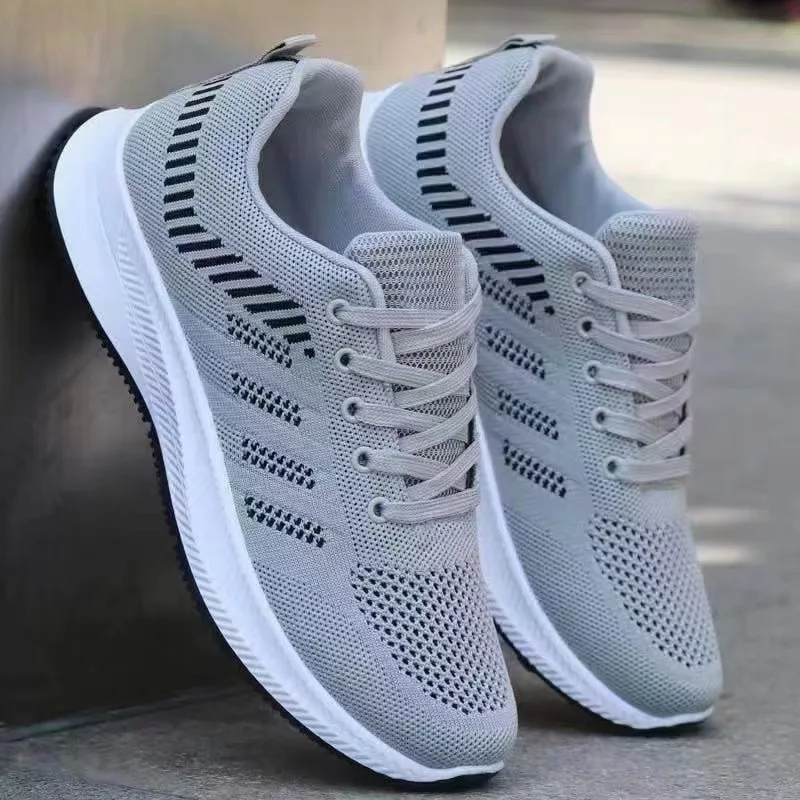 

Men's Sneakers Mesh Running Shoes 2025 Outdoor Lightweight Casual Shoes Lace-up Vulcanized Shoe Platform Comfortable Men Shoes