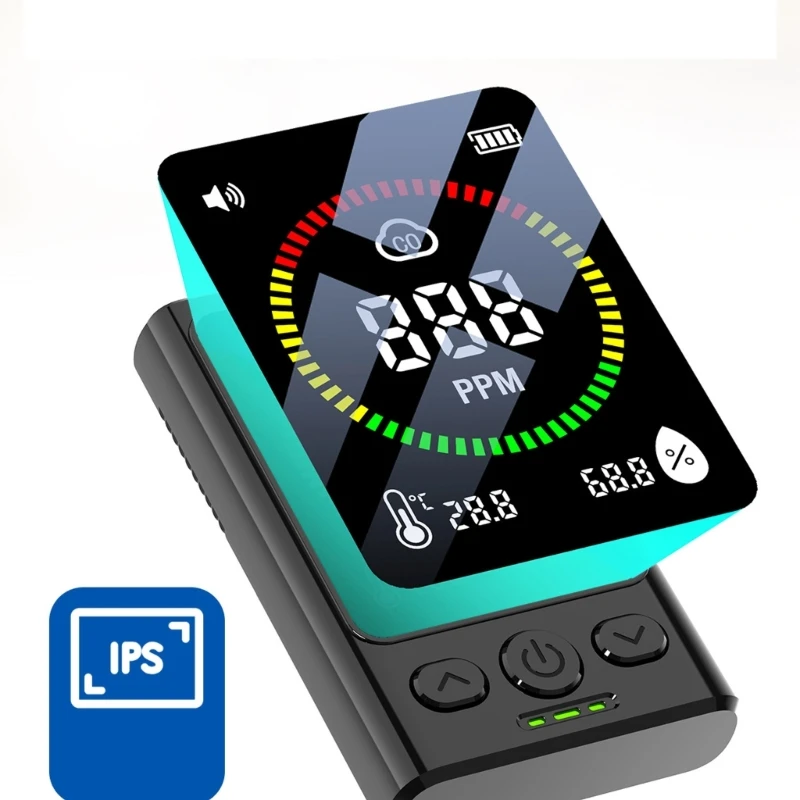 

Carbon Monoxide Detectors with Temperature Humidity Sensors CO Detectors Portable C7AC