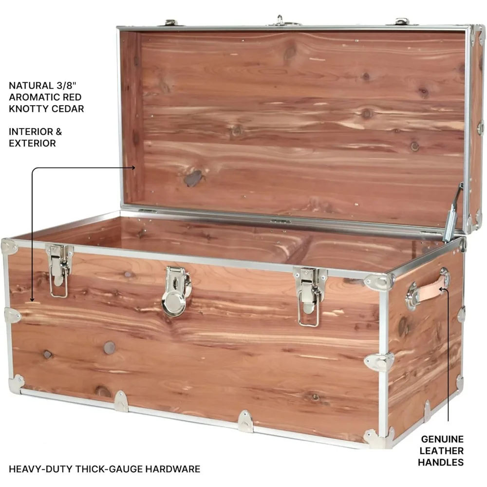 Grande cassapanca portaoggetti in cedro annodato - Tavolino da caffè 3XL, baule fine del letto, panca portaoggetti per ingresso, 40x20x18 pollici, realizzata a mano in U