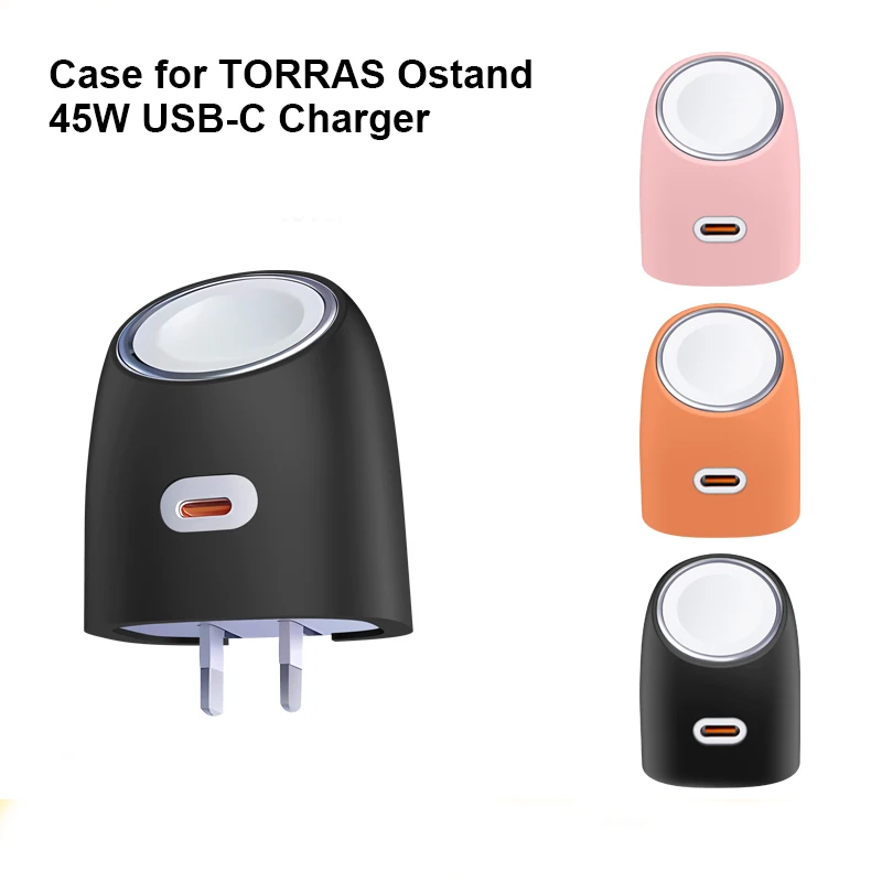 Case for TORRAS Ostand 45W USB-C Charger – Silicone Protect Cover for Dynamic Charger,Dustproof Charging Block Protector Sleeve