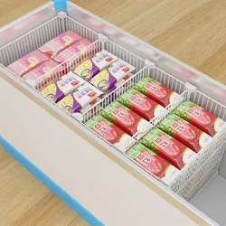 Close frame Assemble Freezer partition steel grill net storage rack organizer used in island freezer horizontal refrigerator