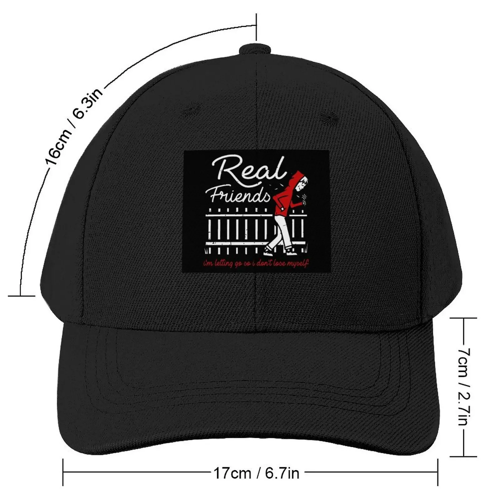 REAL FRIENDS Baseball Cap beach hat Horse Hat black Girl'S Hats Men's