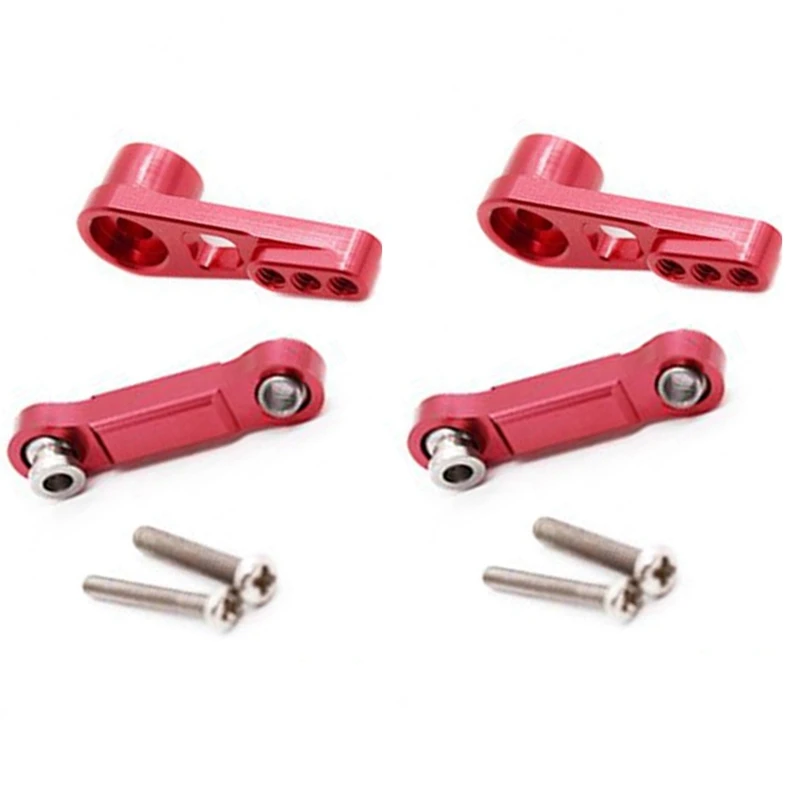 Servo Pull Rod para Wltoys RC Car, Braço Chifre, Vermelho, Peças de Atualização, Acessórios, A959, A959-B, A949, A969, A979, 2X, 25T