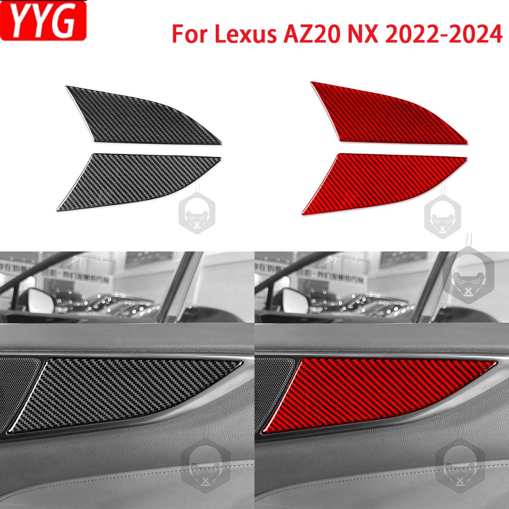 

For Lexus NX AZ20 2022 2023 2024 Carbon Fiber Car Door Panel Car Decoration Accessories Sticker