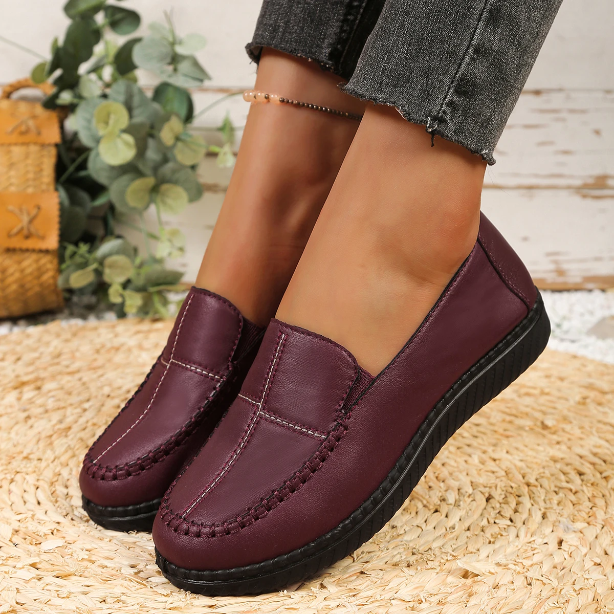Sapatos femininos com sola lev - Espadrille Slip On avaliação e preço