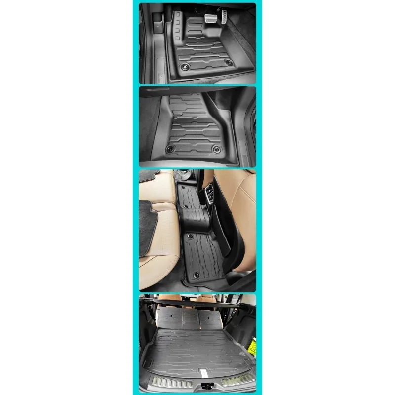 For Land Rover Discovery Sport 2024 TPE 3D Floor Mats Full Set Waterproof Floor Liners with Trunk Mat & Backrest Protector view 5