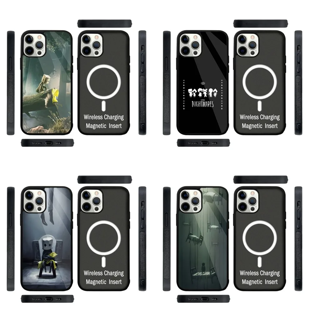 Game L-LittleS N-Nightmares Phone Case Magnetic For IPhone 16,15,14,13,Pro,Max,Plus,11,12,Mini For Magsafe Wireless Charging