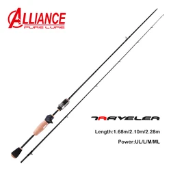 Traveller Spinning Casting Fishing Rods 1.9m 2.00m LS Guide Carbon UL Power MF Act Baitcasting Travel Rod