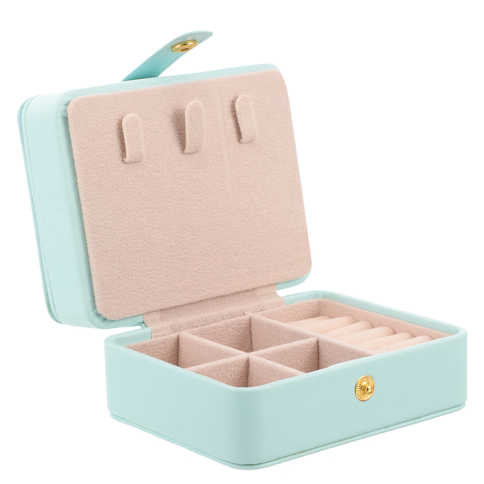 

Portable Jewelry Box for Necklace Earrings Ring Travel Organizer Bag Container Display Tool Storage Case Accessories