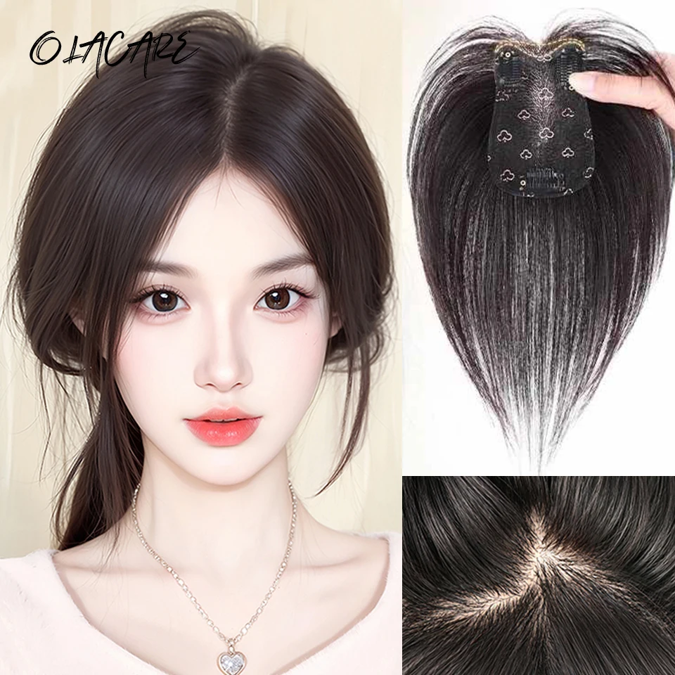 OLACARE Fake Air Bangs Hair Styling Tools Hair Clip-In Extension Synthetic Hair Fake Fringe Natural False Hairpiece Women Clip I