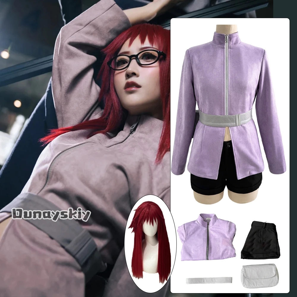 

Anime Karin Cosplay Cos Costumes Top Shorts Waist Bag Women's Uniforms Halloween Carnival Party Karin Play-Role Wig Suits