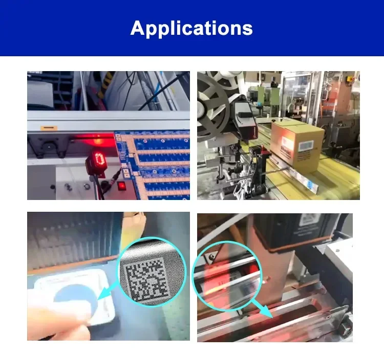 High Speed IP65 Fixed Barcode Scanner Conveyor Industrial Grade Scanners USB RS232 Ethernet Fixed Scanner