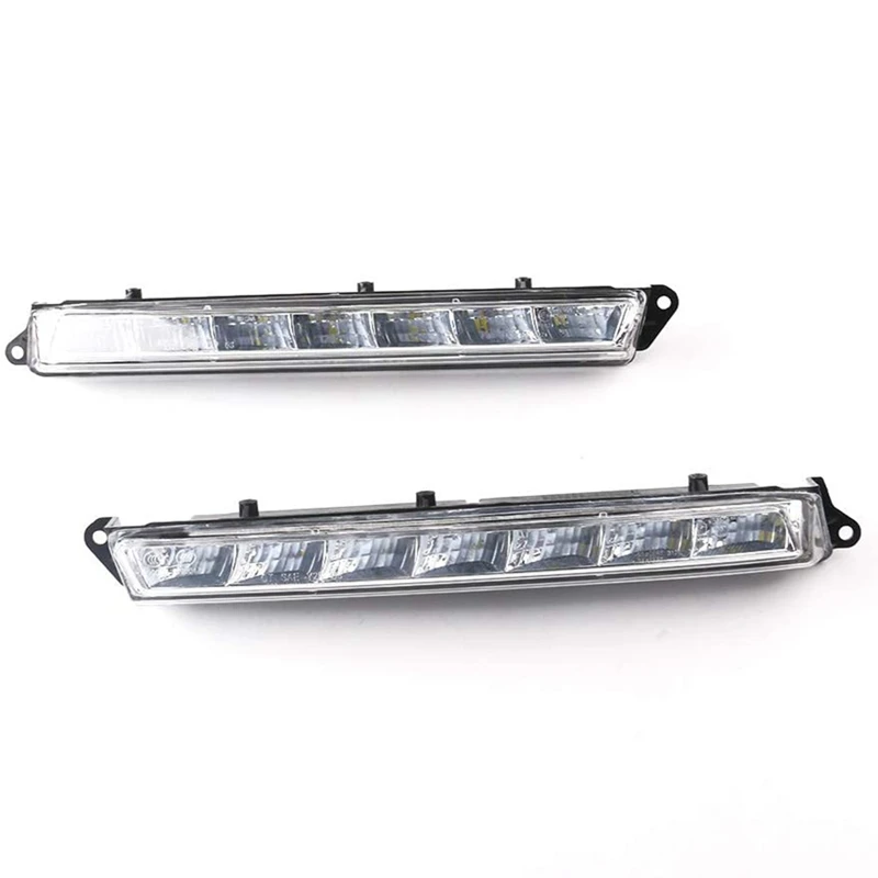 1 Pair LED Daytime Running Light For Mercedes Benz X164 GL350 GL450 GL500 LED Fog DRL A1649060351 A1649060451