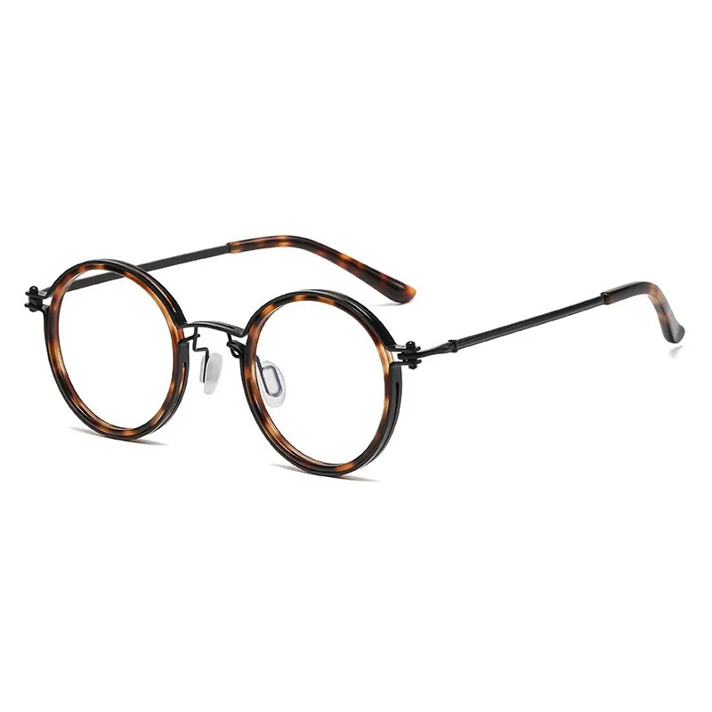 Retro Round Blue Light Glasses for Men Brand Designer Metal Spectacles Frame Women Vintage Computer Eyewear Male UV400 Glasses