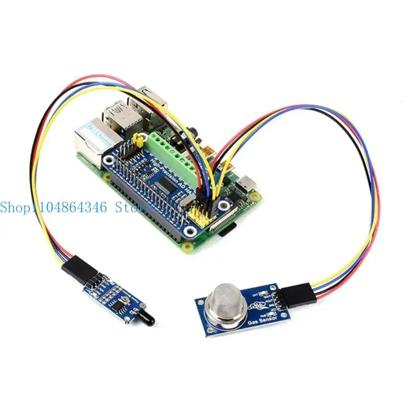 HAT forRaspberryPi ADS1263 10-Channel 32-Bit